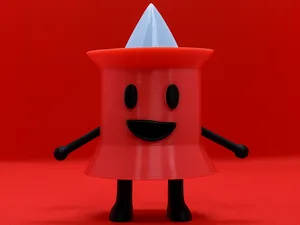 Pin from BFDI (Battle for Dream Island) - No AMS