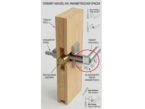 Türgriff-Retter: Parametrischer Spacer