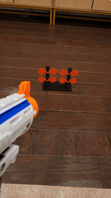 Auto-resetting Spinning Toy Targets