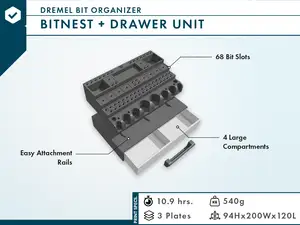 Bitnest - Dremel Bit Organizer with Drawer