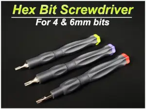EDC Multi Bit Hex Precision Screwdriver Bit 4&6mm