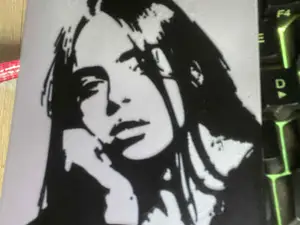 billei eilish art portrait