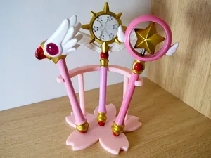 Cardcaptor Sakura Bandai gashapon Wand Display