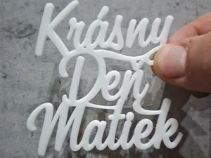 Slovak Mother's Day Sign - "Krásny Deň Matiek"