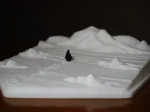 Nihilist Penguin Diorama - But Why? - Miniature