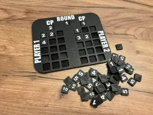 Numbers for my Battle Round and Score Tracker