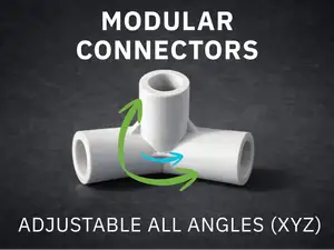 Customizable 2&3-Way Connector – Adjustable Angles