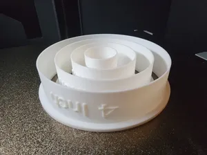 1 inch to 4 inch Round Cutter (QTY 4 - Labeled)