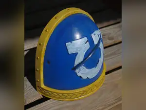 Son of Ultramar Pauldron - Raised Logo & Wear