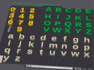Parametric Font Generator