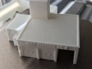 Fire Station Model Train (N-scale) 