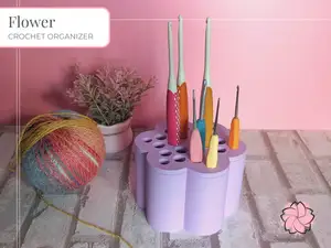 Flower Crochet Hook Organizer