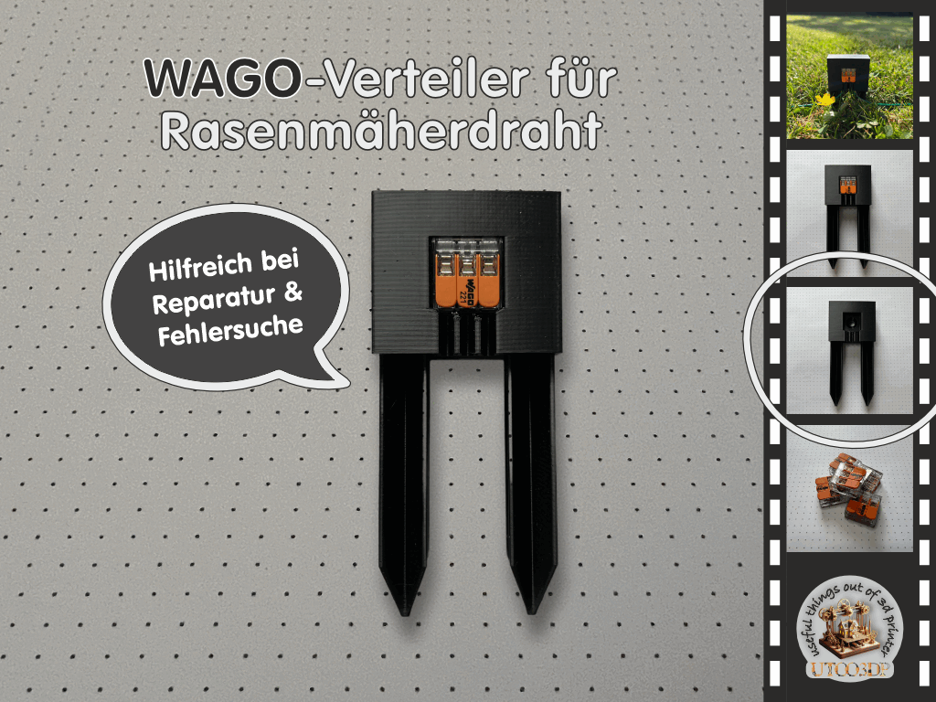 WAGO-Verteiler für Mähroboter-Begrenzungsdraht
