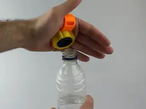 plastic bottle opener for hand support