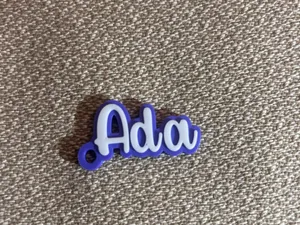 Ada name keychain
