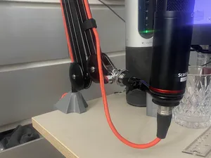 Desktop microphone holder