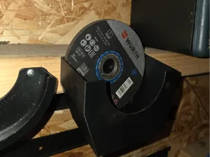 Grinding disc organizer, 125mm wallmounted