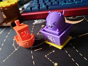 Cat Clicker Keychain (CAD File Included)
