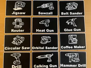 Tool Label Signs – Clean Workshop Organization