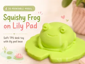Squishy Frog on Lily Pad TPU Squishy