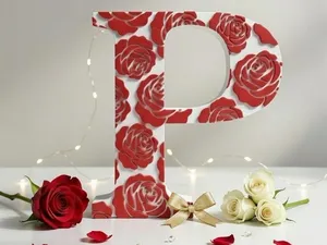 Alphabet Roses set A to Z
