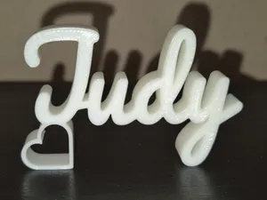 Judy Name Sign Display Decor