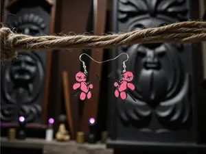Voodoo doll earrings