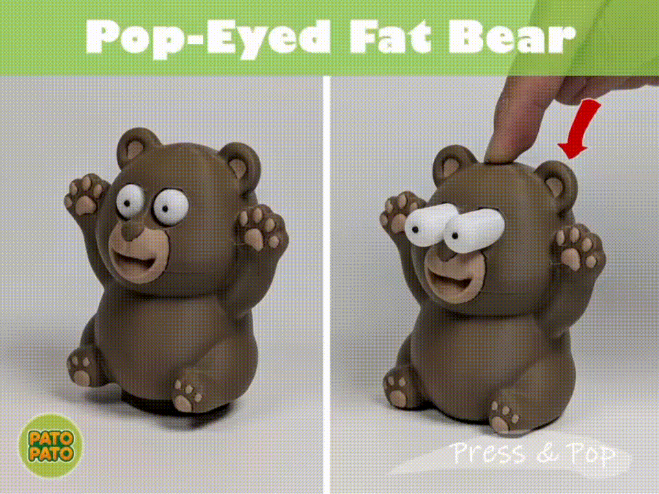 Pop-eyed fat bear