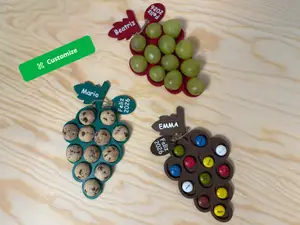 Customizable 12 grape tray - New Year's Eve