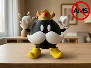 King Bob-omb  Mario Figurine AMS + No AMS Versions