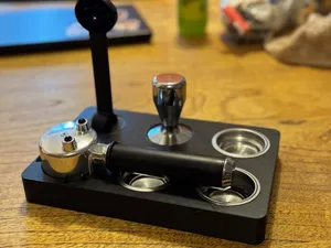 Coffee utensils and tamper holder / station