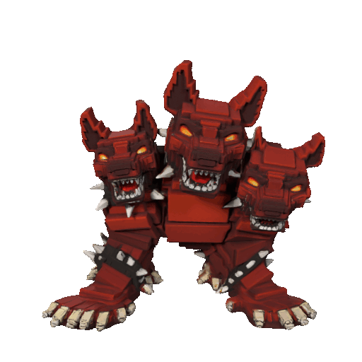 Cerberus Steal a Brainrot Roblox Figura secreta 3d