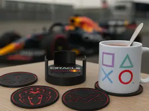 Max Verstappen/Red-Bull racing Coaster+Holder Set