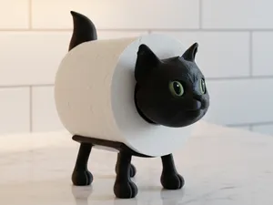 Funny Cat Toilet Paper Suport Holder - No AMS