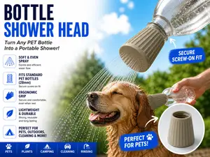 PET Bottle Shower Head – Portable Shower