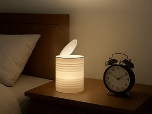 Lampada barattolo con proiezione di luna