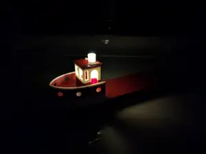 Tea Light Tugboat Tub.