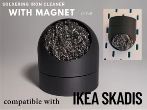 Soldering iron cleaner, ikea skadis(magnet or not)