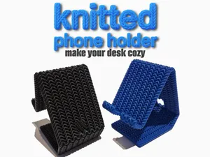 knitted Phone holder, cozy Phone Stand