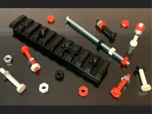 STL Hardware Parts - Picatinny Rail & M4 Nut Bolts