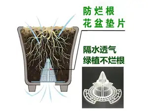 养花救星！防烂根透气花盆垫片
