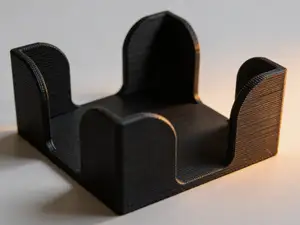 Modern Square Coaster Holder 100x100x50 mm / 4x4"