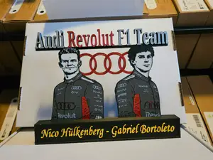 Audi Revolut f1 team hulkenberg & Bortoleto art