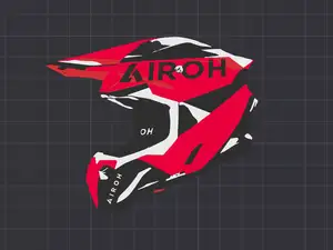 Airoh twist 3 red keychain