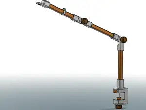 Modular articulated phone/light stand system