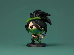阿卡丽-英雄联盟LOL双城之战-Funko丰高POP涂色玩具