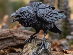 Detailed Raven Miniature Figure