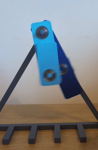 Double Double Pendulum with chaotic behaviour