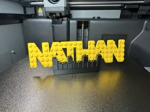 Custom brick Nameplate and Stand