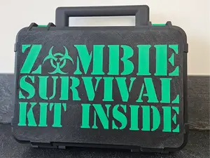 Large Zombie Survival Kit Rugged Box With Handle